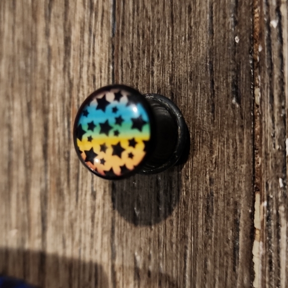 Rainbow 7/16" Ear Tapers and Plug - Picture 4 of 5